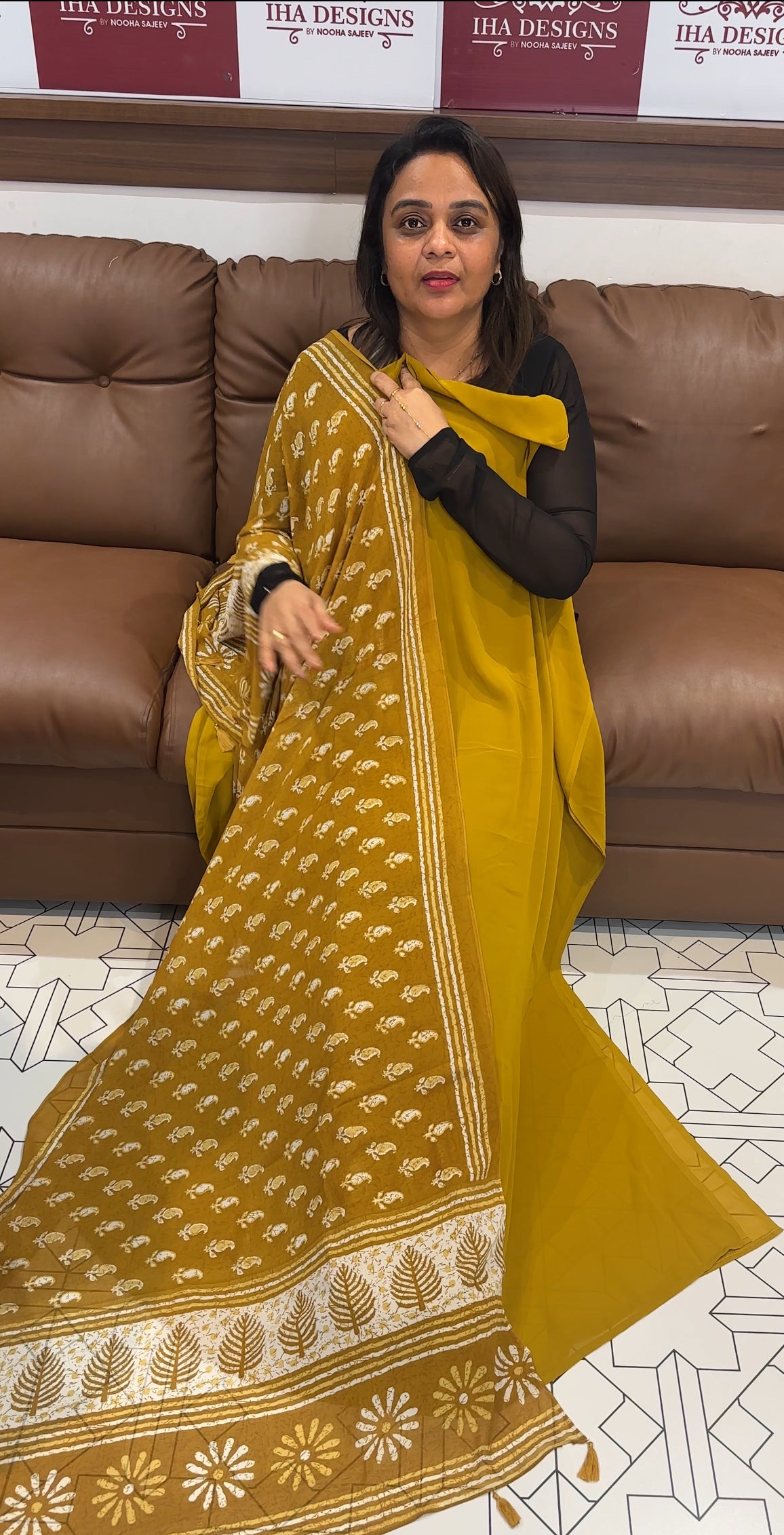 FAUX GEORGETTE UNSTITCHED SALSWAR SUITS - IHA 24697