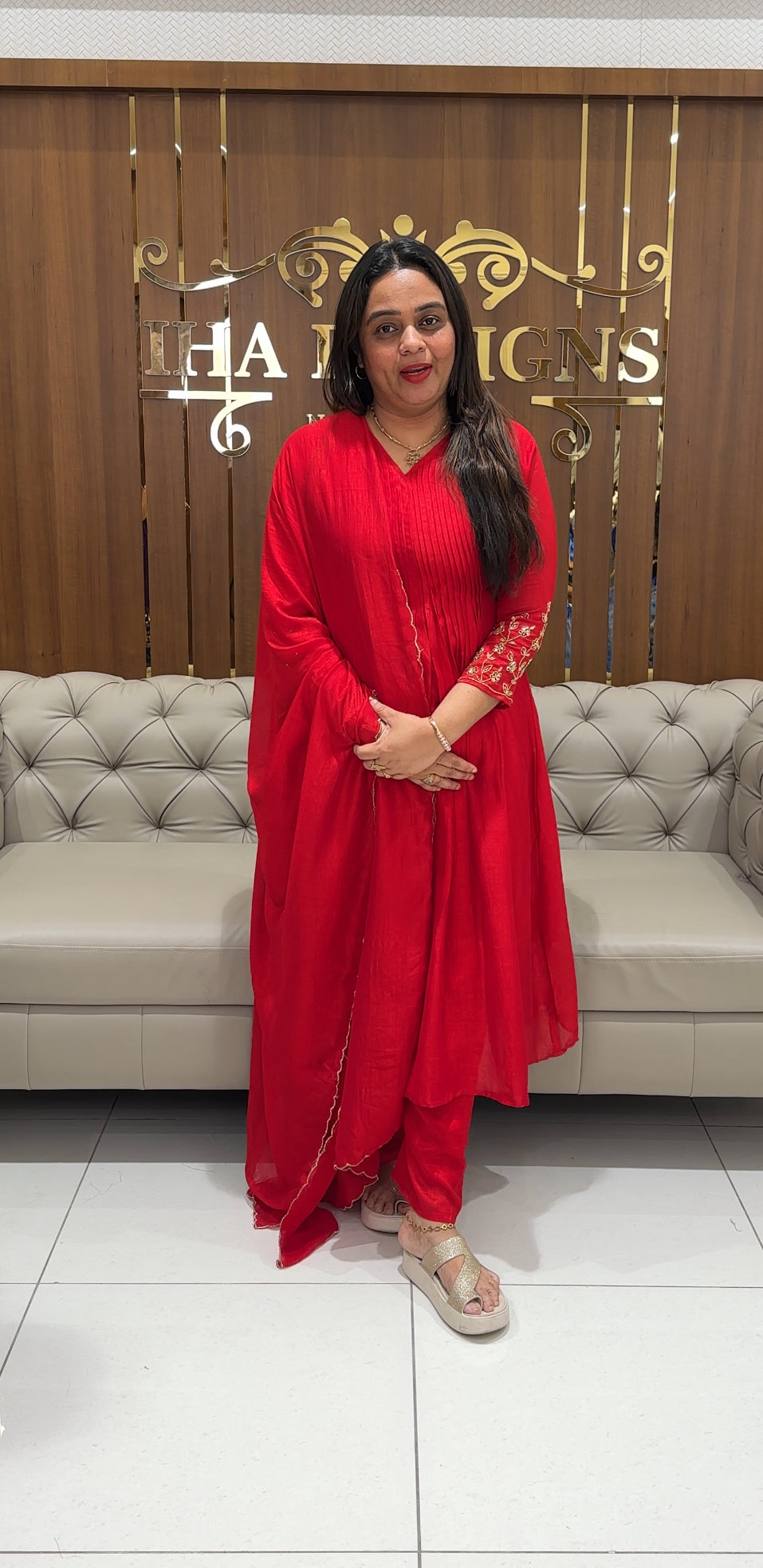 SEMI RAW SILK UNSTITCHED SALWAR SUITS - IHA 24744