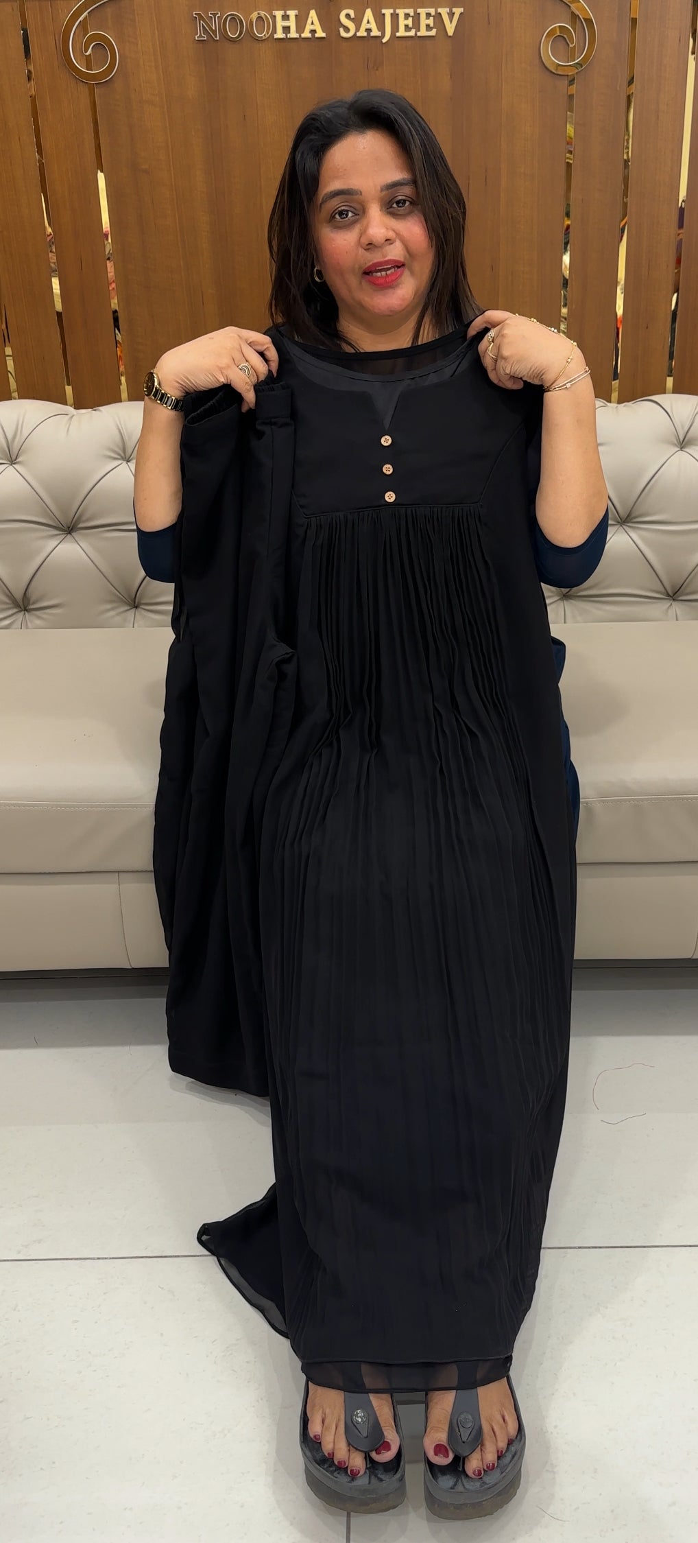 IHA'S IN-HOUSE GEORGETTE CO-ORDS SETS - IHA 25822