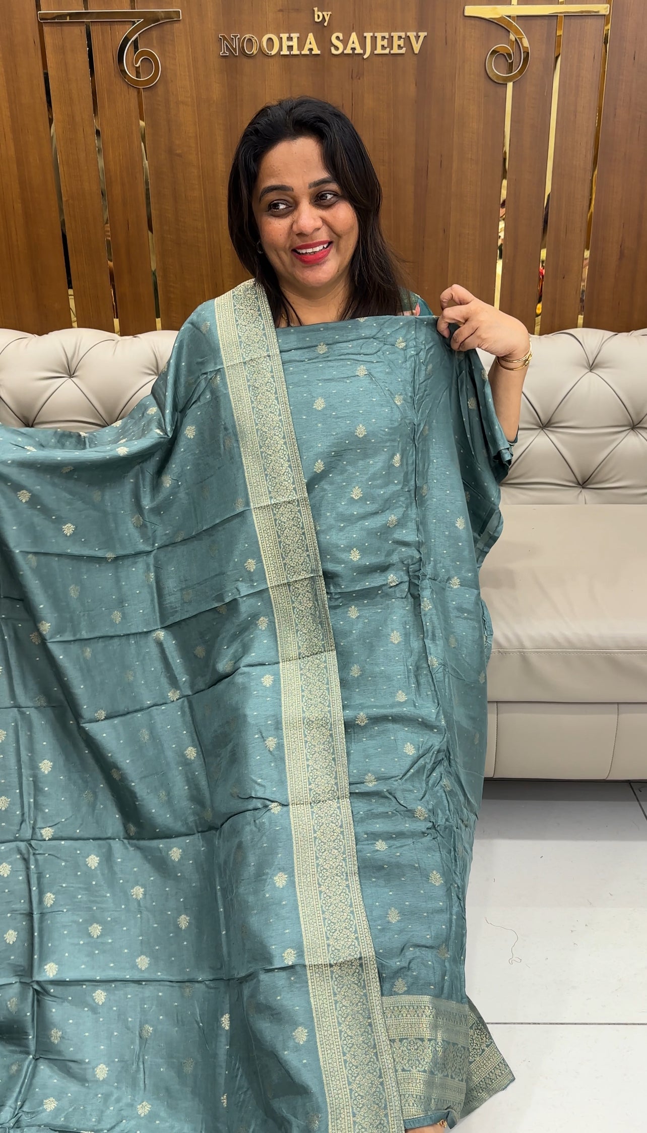 BANARASI UNSTITCHED SALWAR SUITS - IHA 25738