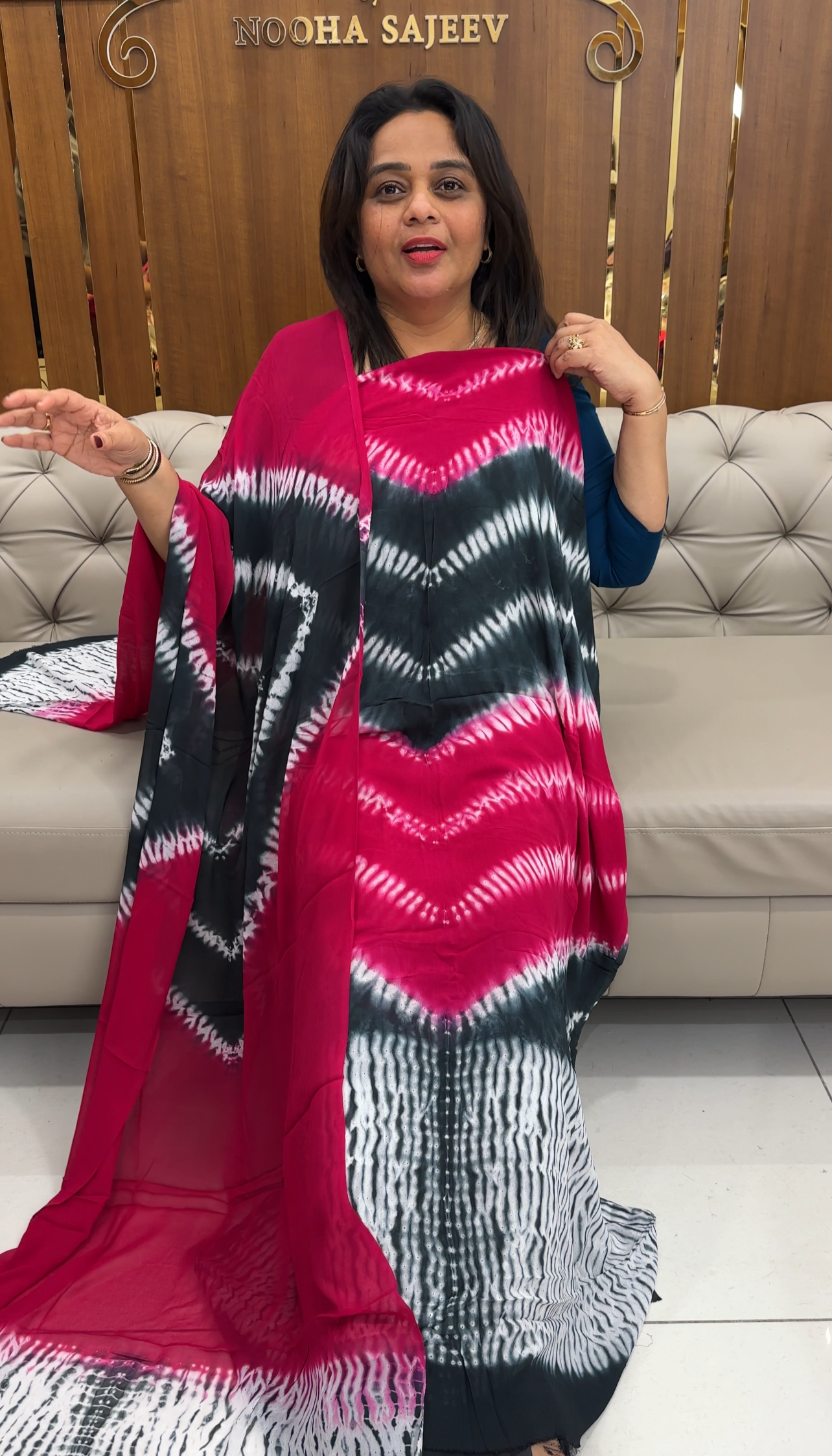 VISCOSE GEORGETTE UNSTITCHED SALWAR SUITA - IHA 25685