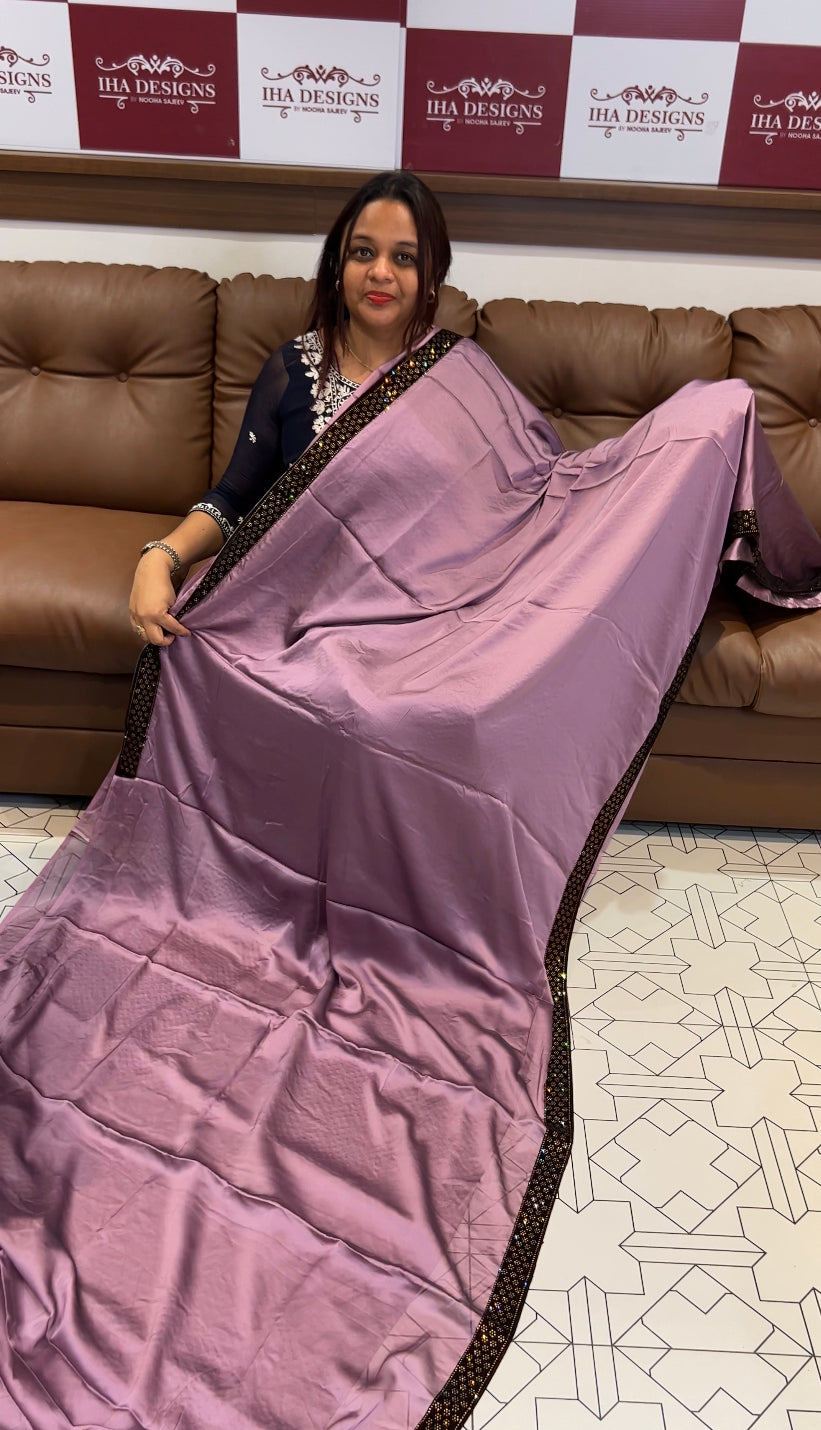 SILKY GEORGETTE SAREES - IHA 8300