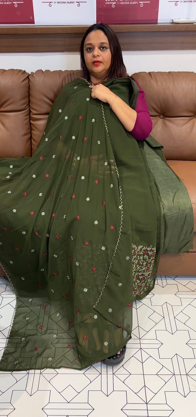BUDGET BUY GEORGETTE UNSTITCHED SALWAR SUITS - IHA 8362