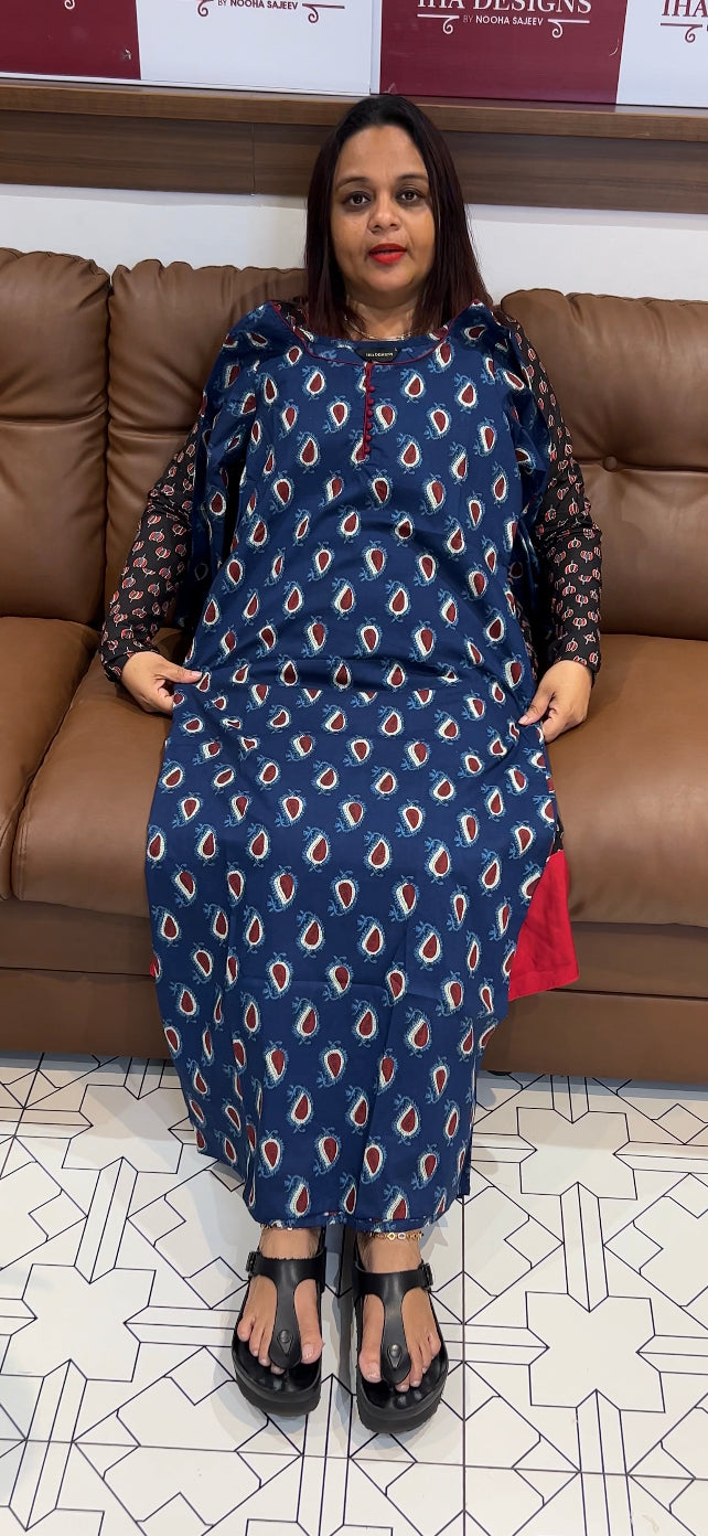 IHA'S IN-HOUSE BLOCK PRINTED TOPS - IHA 8457