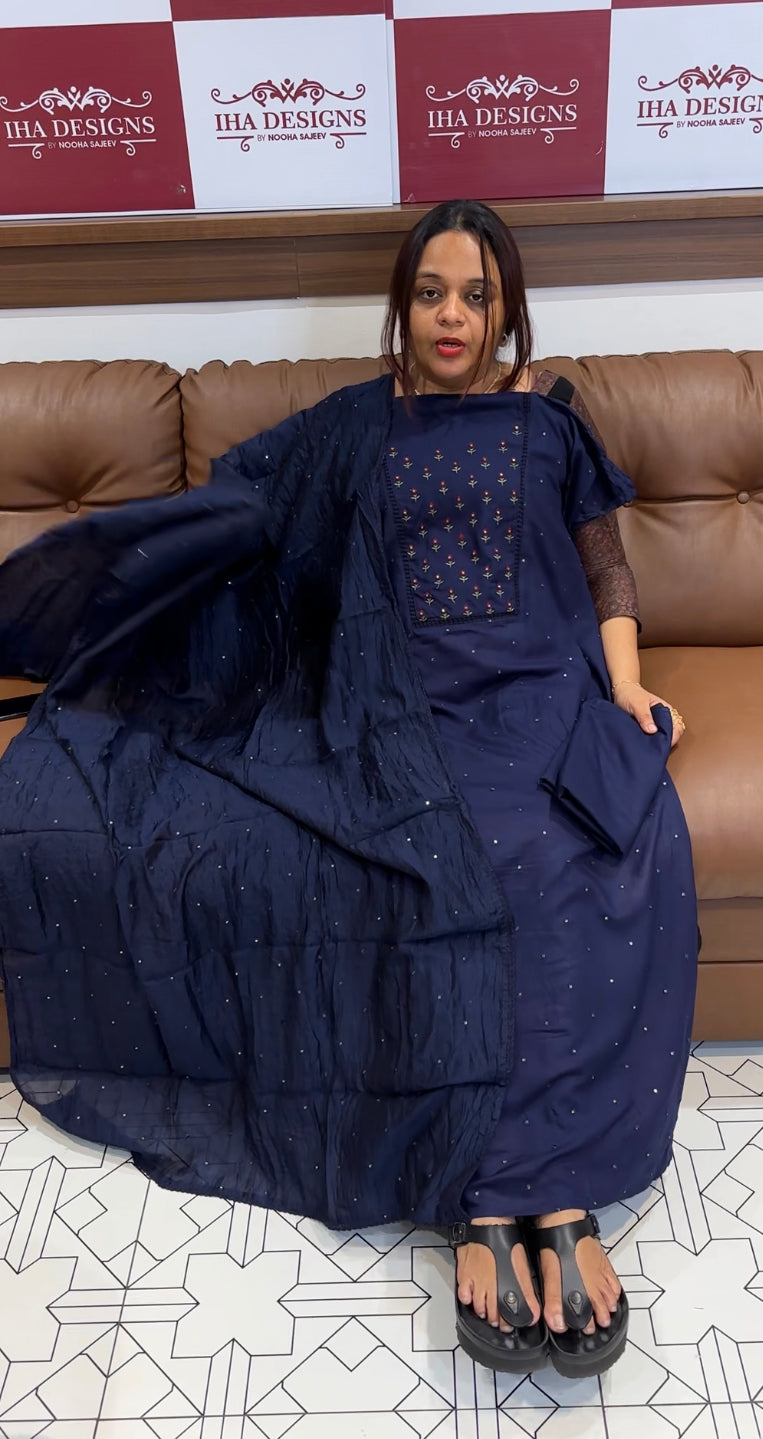 RAYON UNSTITCHED SALWAR SUIT - IHA 8618