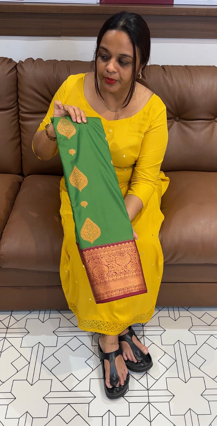 PURE MIX SILK SAREE - IHA 8583