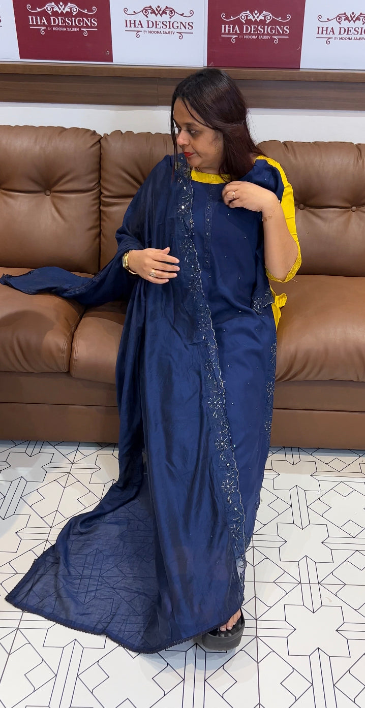 COTTON RAYON TOP , BOTTOM AND DUPATTA - IHA 8316