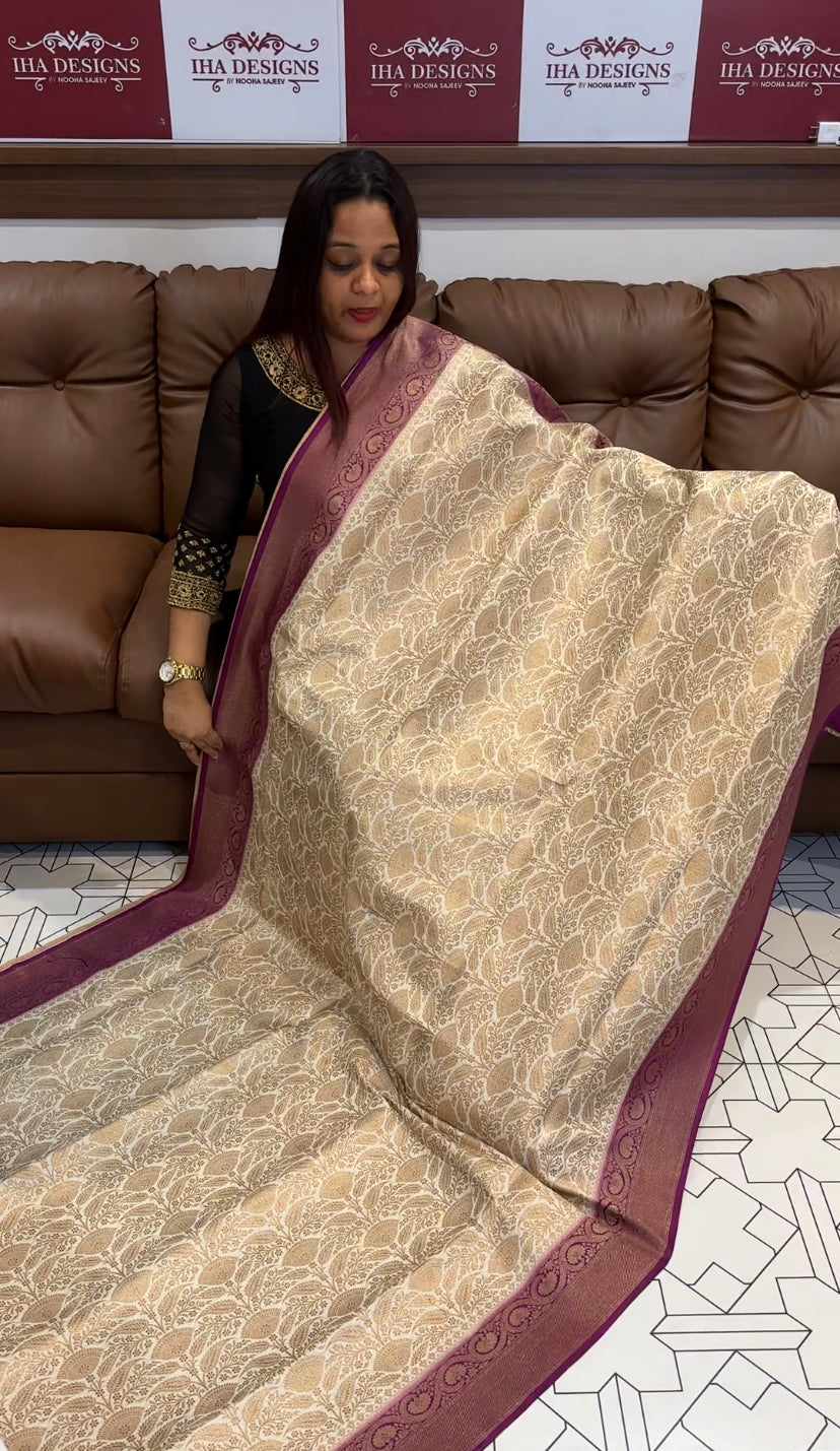 DESIGNER SEMI KATAN SILK SAREES - IHA 8346