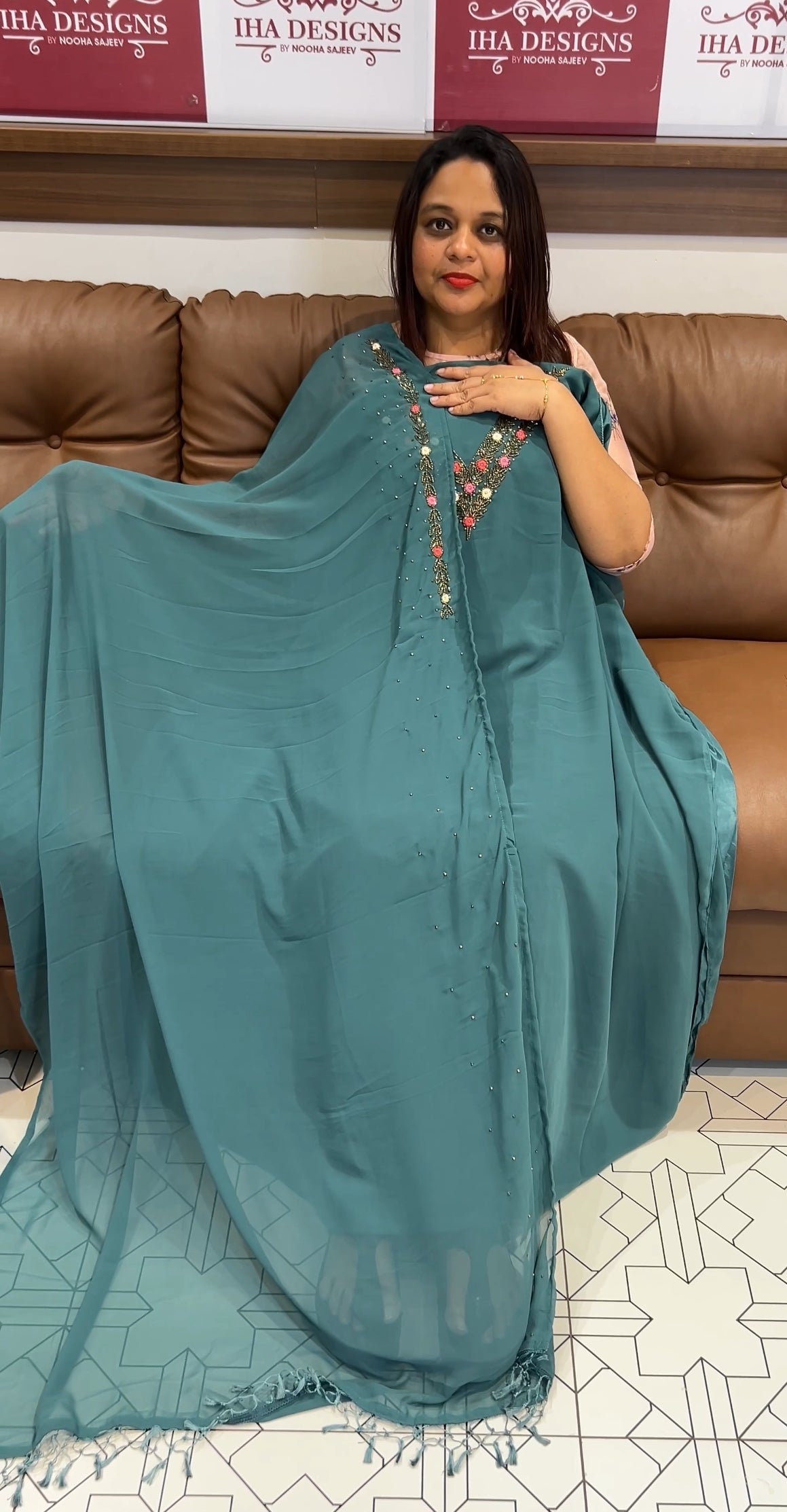 FORWARD HAND WORKED UNSTITCHED SALWAR SUITS - IHA 9876