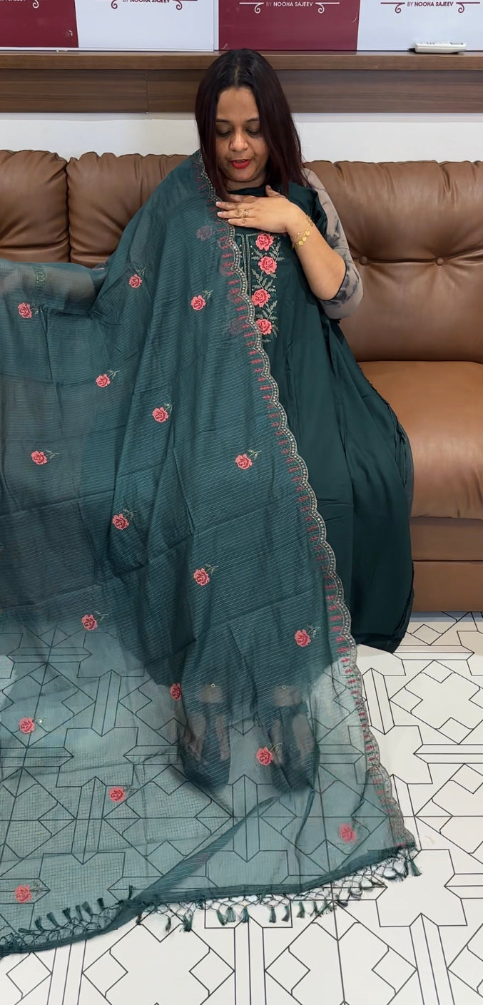 BUDGET BUY COTTON RAYON UNSTITCHED SALWAR SUITS - IHA 8172