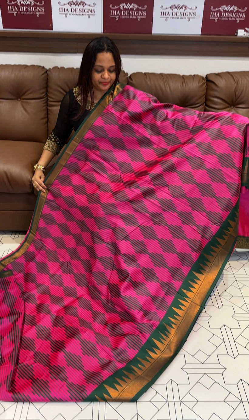BUDGET BUY SEMI SILK SAREES - IHA 8347