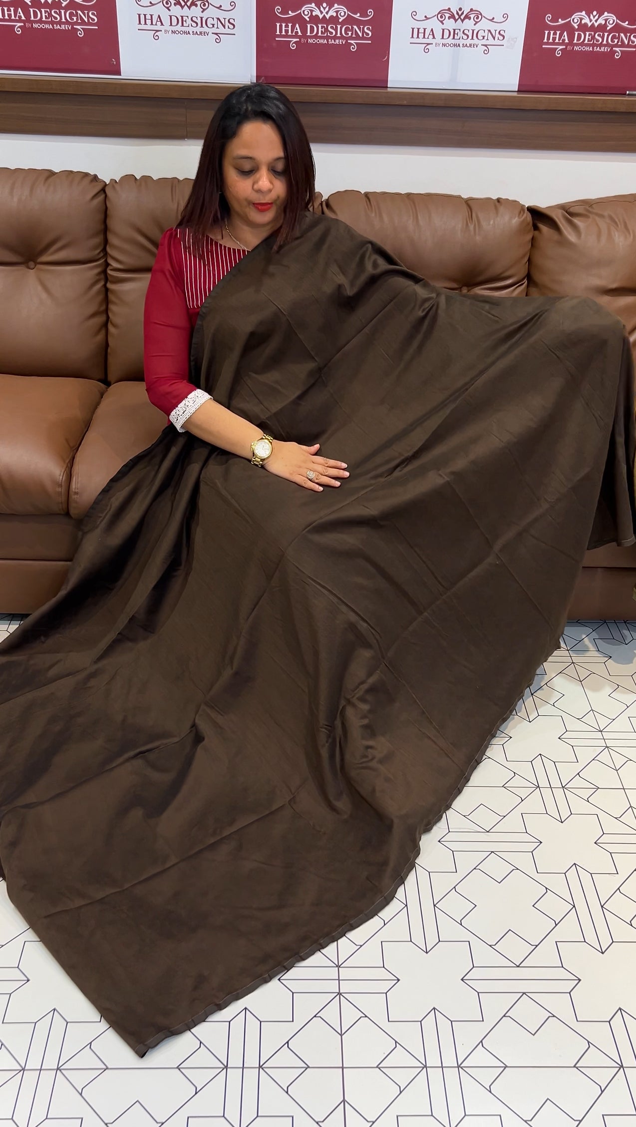 HANDLOOM COTTON SAREES - IHA 9771