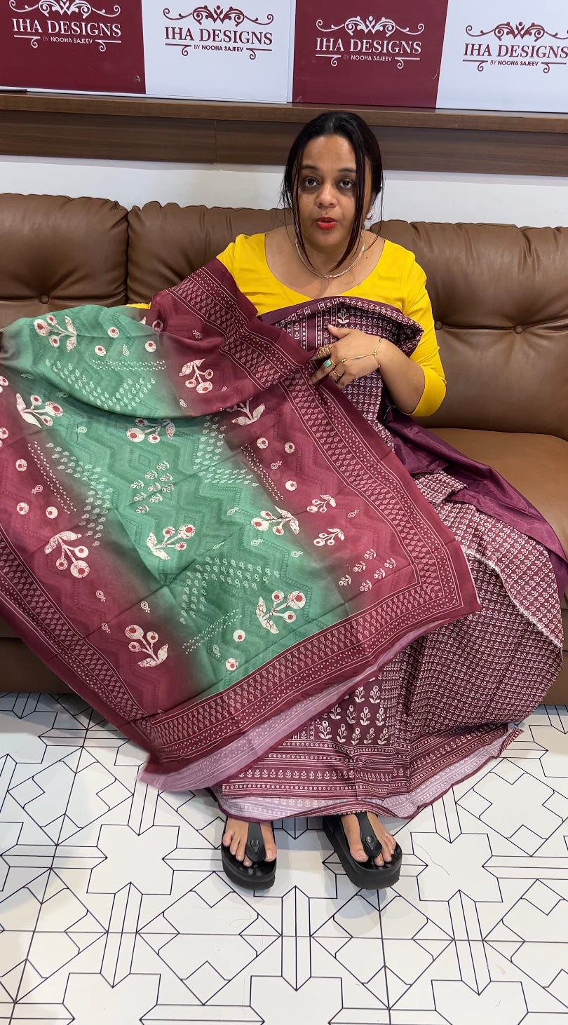 DIGITAL PRINTED UNSTITCHED SALWAR SUIT - IHA 8603