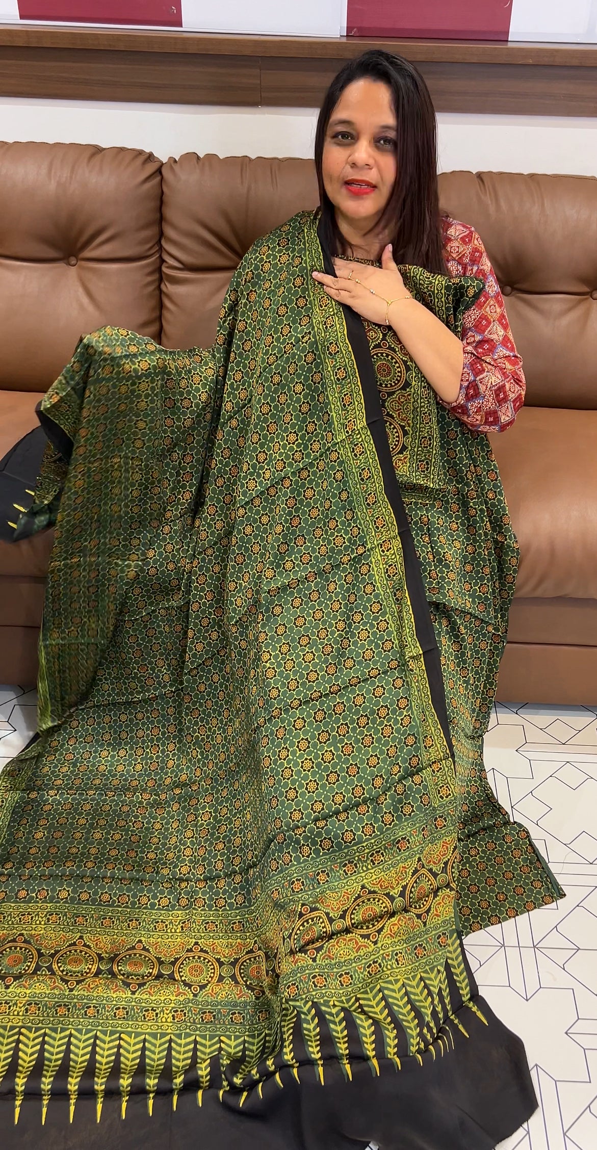 MODAL PRINTED UNSTITCHED SALWAR SUITS COLLECTION - IHA 9700