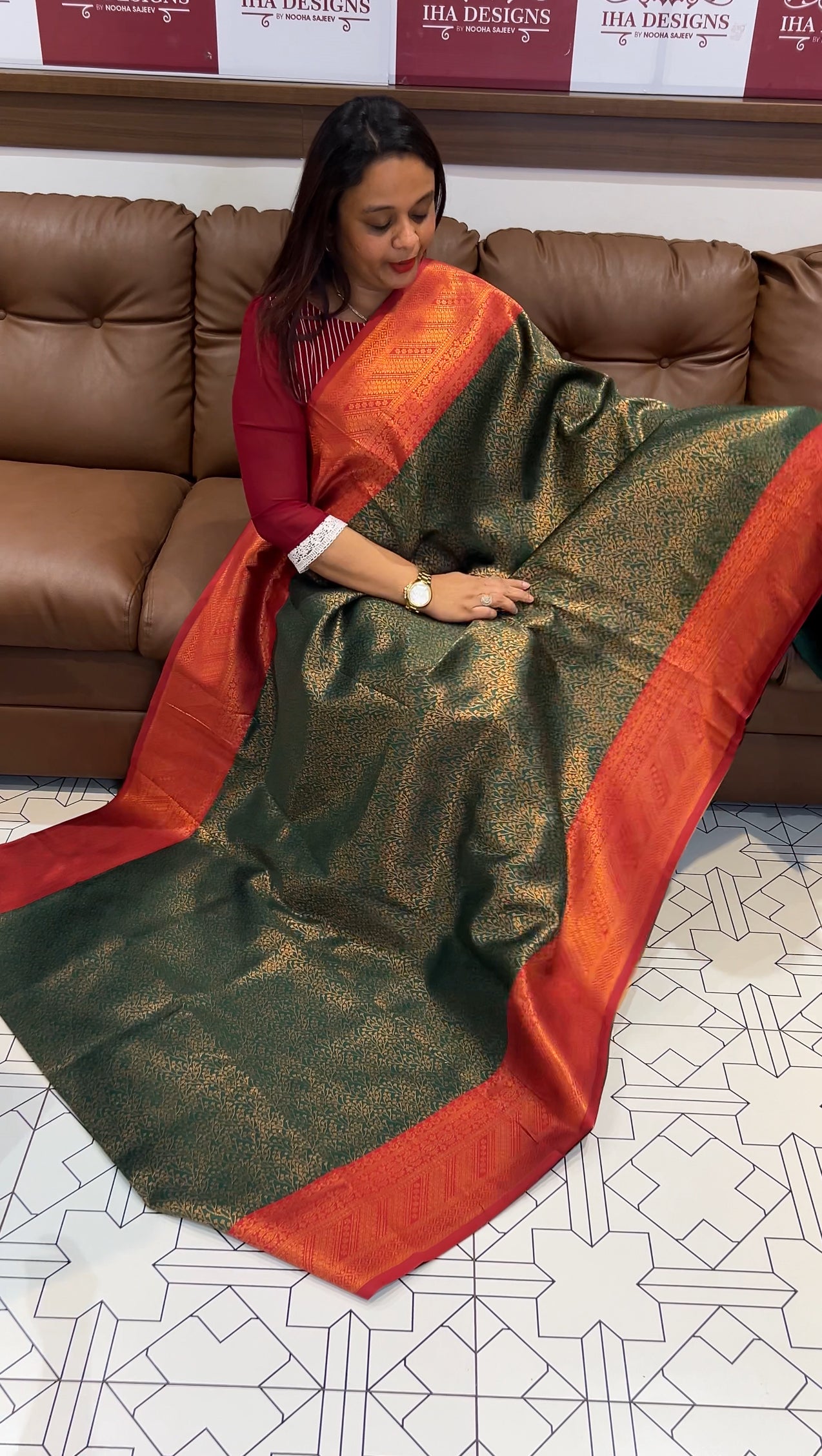 BUDGET BUY SEMI SILK SAREES - IHA 9770