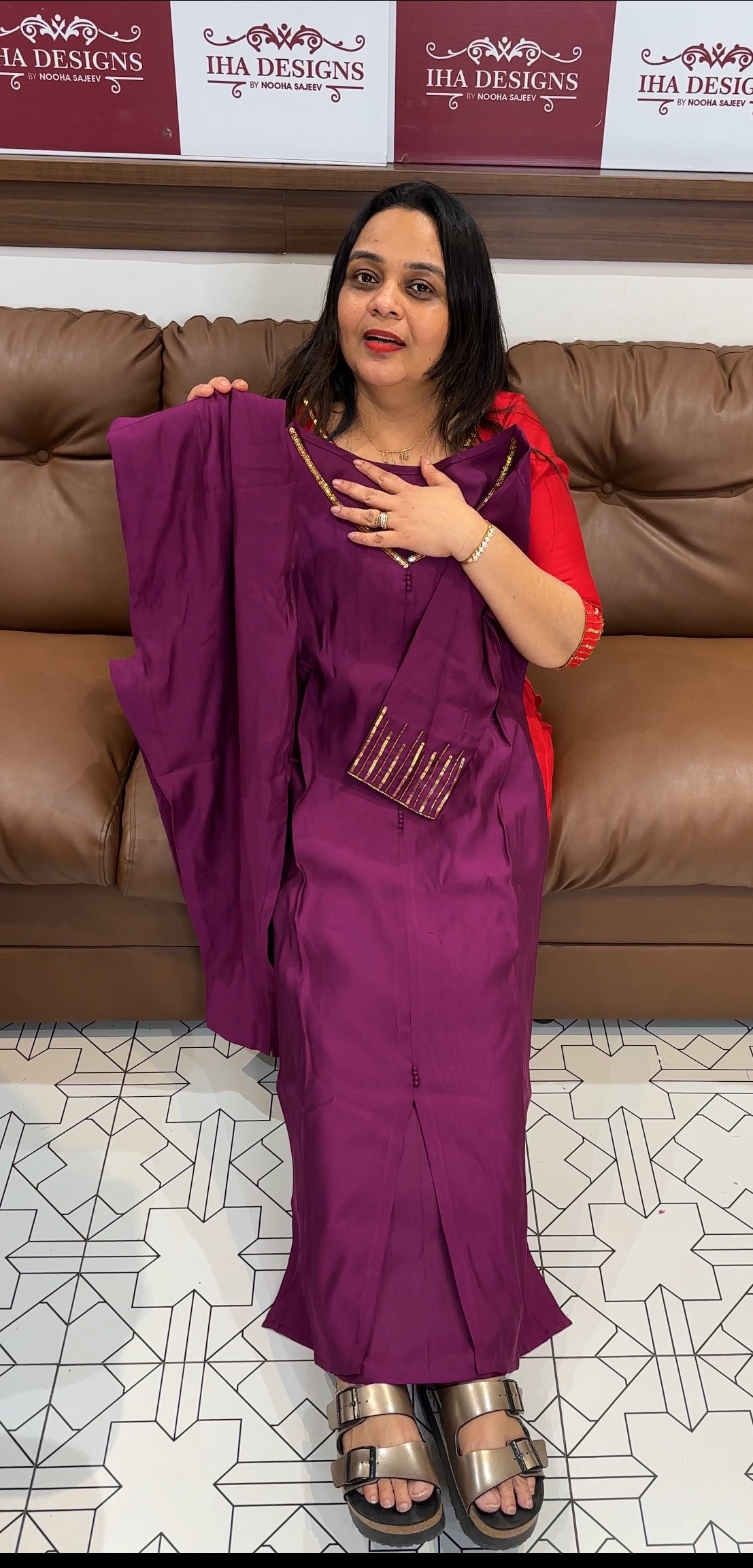 IHA'S IN-HOUSE HAND WORKED LONG CO-ORDS SETS - IHA 20431
