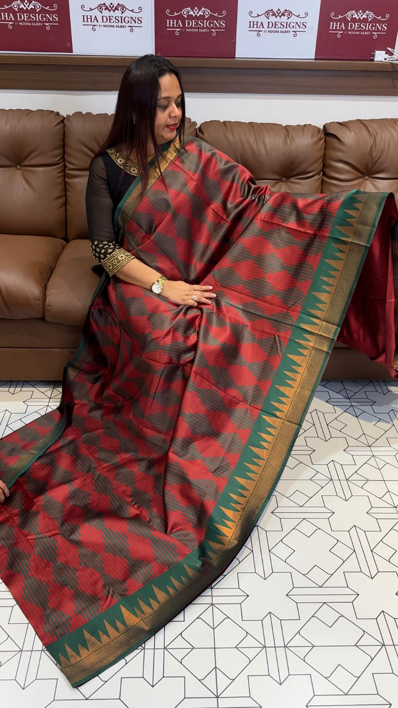 BUDGET BUY SEMI SILK SAREES - IHA 8347