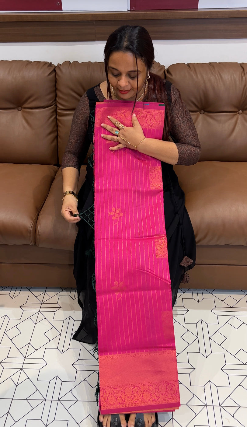 SEMI SILK SAREE - IHA 8624
