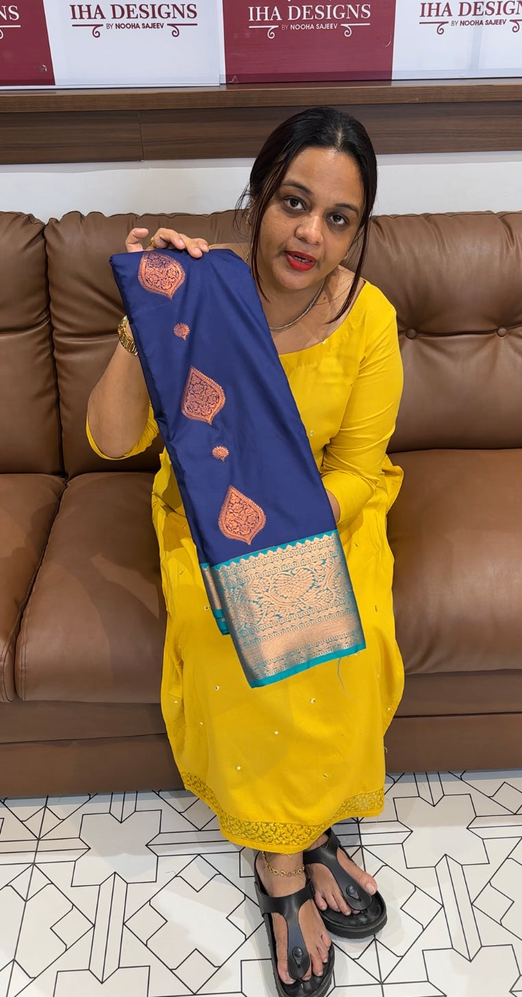 PURE MIX SILK SAREE - IHA 8583