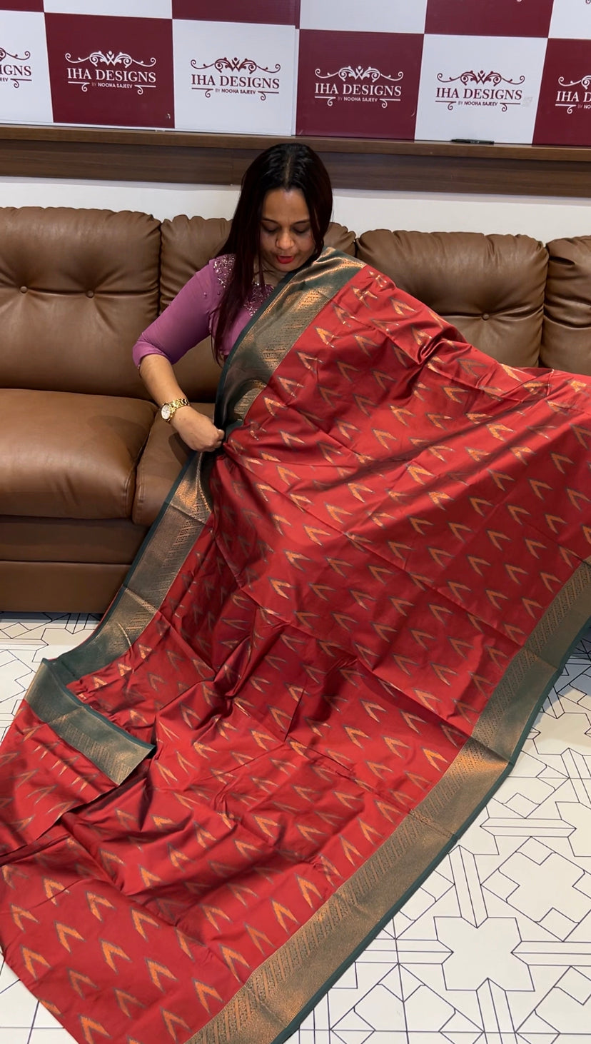 BUDGET BUY SEMI SILK SAREE - IHA 8140