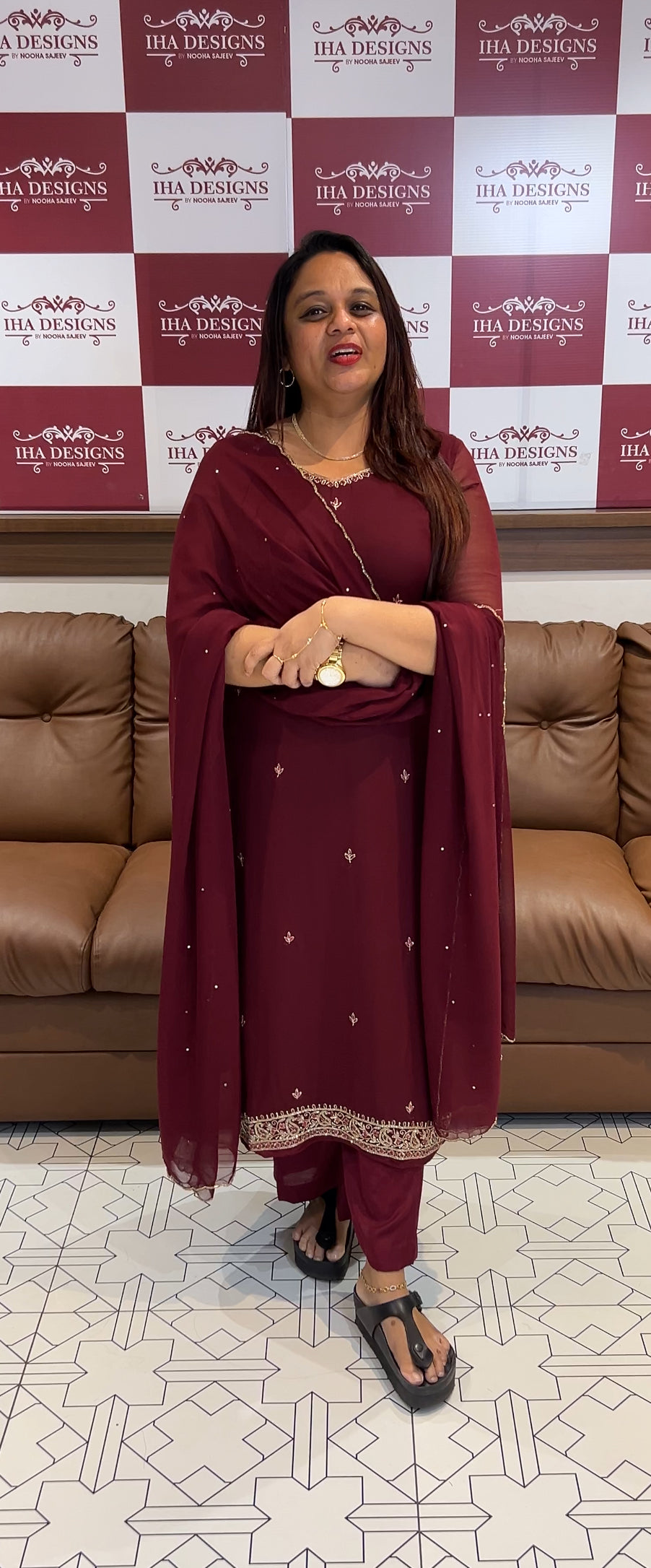 PREMIUM UNSTITCHED SALWAR SUITS - IHA 9742