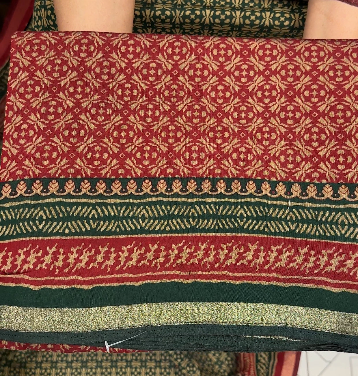 AJRAKH PRINTED SAREES - IHA 20593