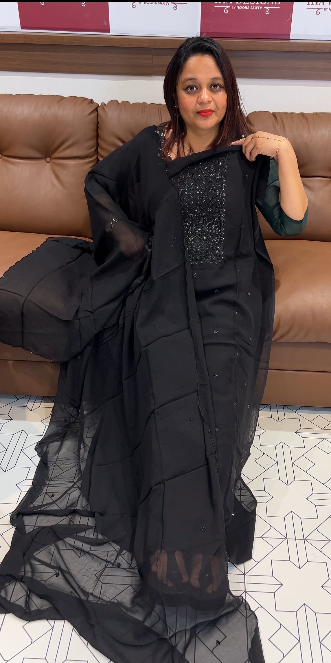 VISCOSE GEORGETTE UNSTITCHED SALWAR SUITS - IHA 9749