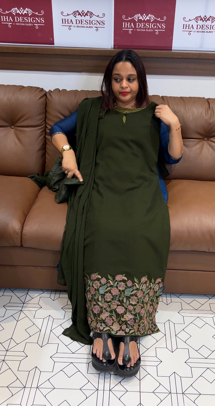 IHA'S IN-HOUSE READY TO WEAR TOP , BOTTOM AND DUPATTA - IHA 8500