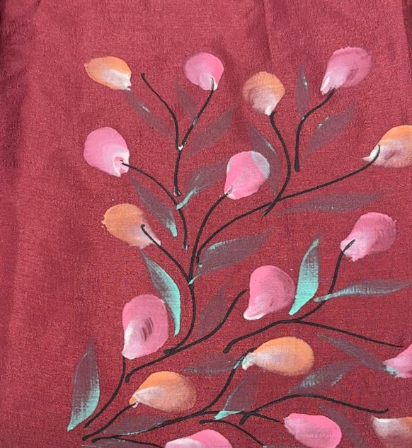 BUDGET BUY HAND PAINTED UNSTITCHED SALWAR SUITS - IHA 8155
