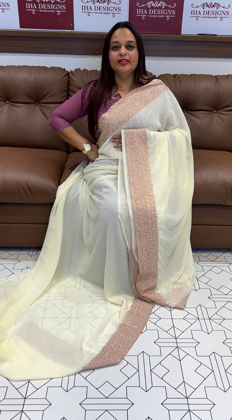 BUDGET BUY GEORGETTE SAREE - IHA 8133