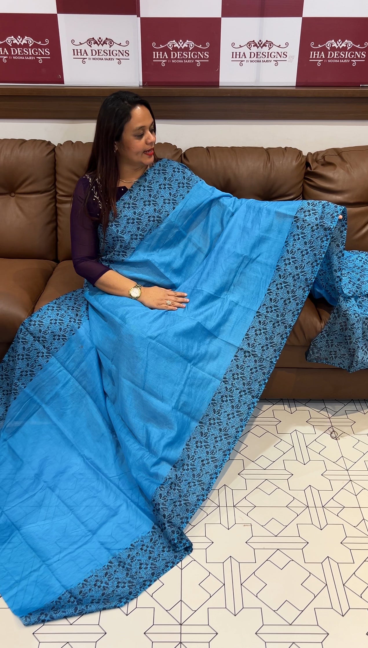 BUDGET BUY NET KOTA SAREES - IHA 9793
