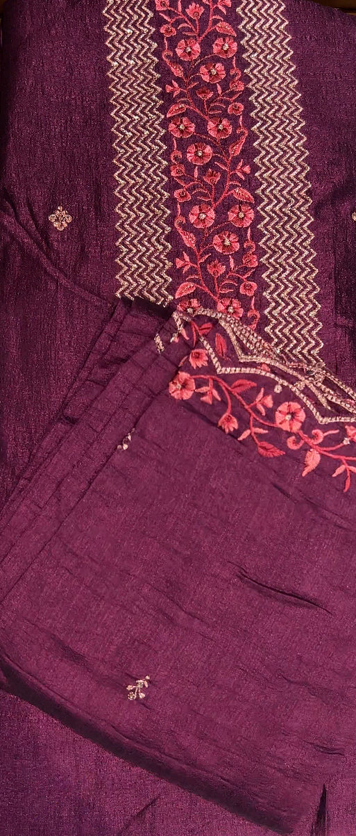 VICHITRA SILK UNSTITCHED SALWAR SUIT - IHA 8576