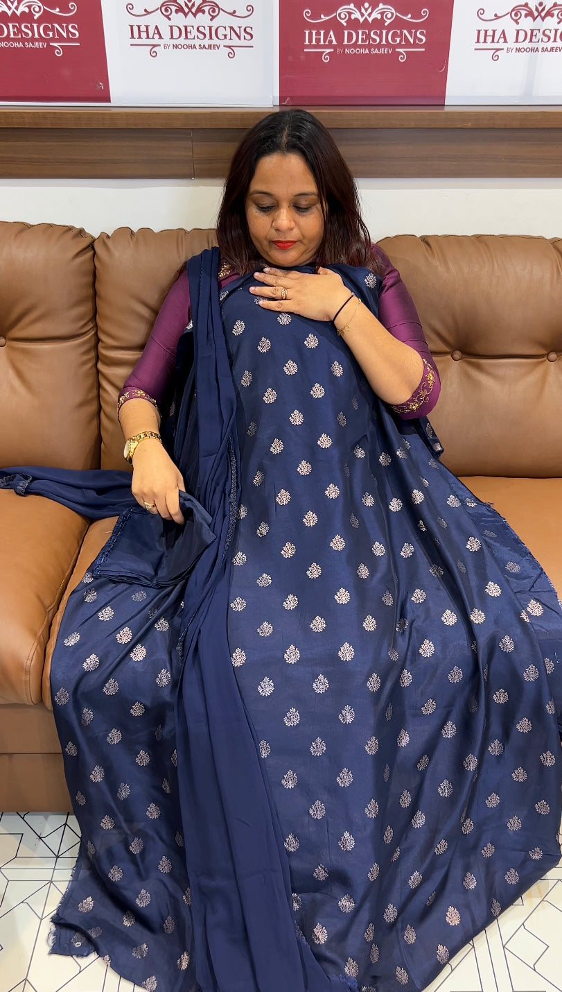 DOLA SILK UNSTITCHED SALWAR SUITS - IHA 8481
