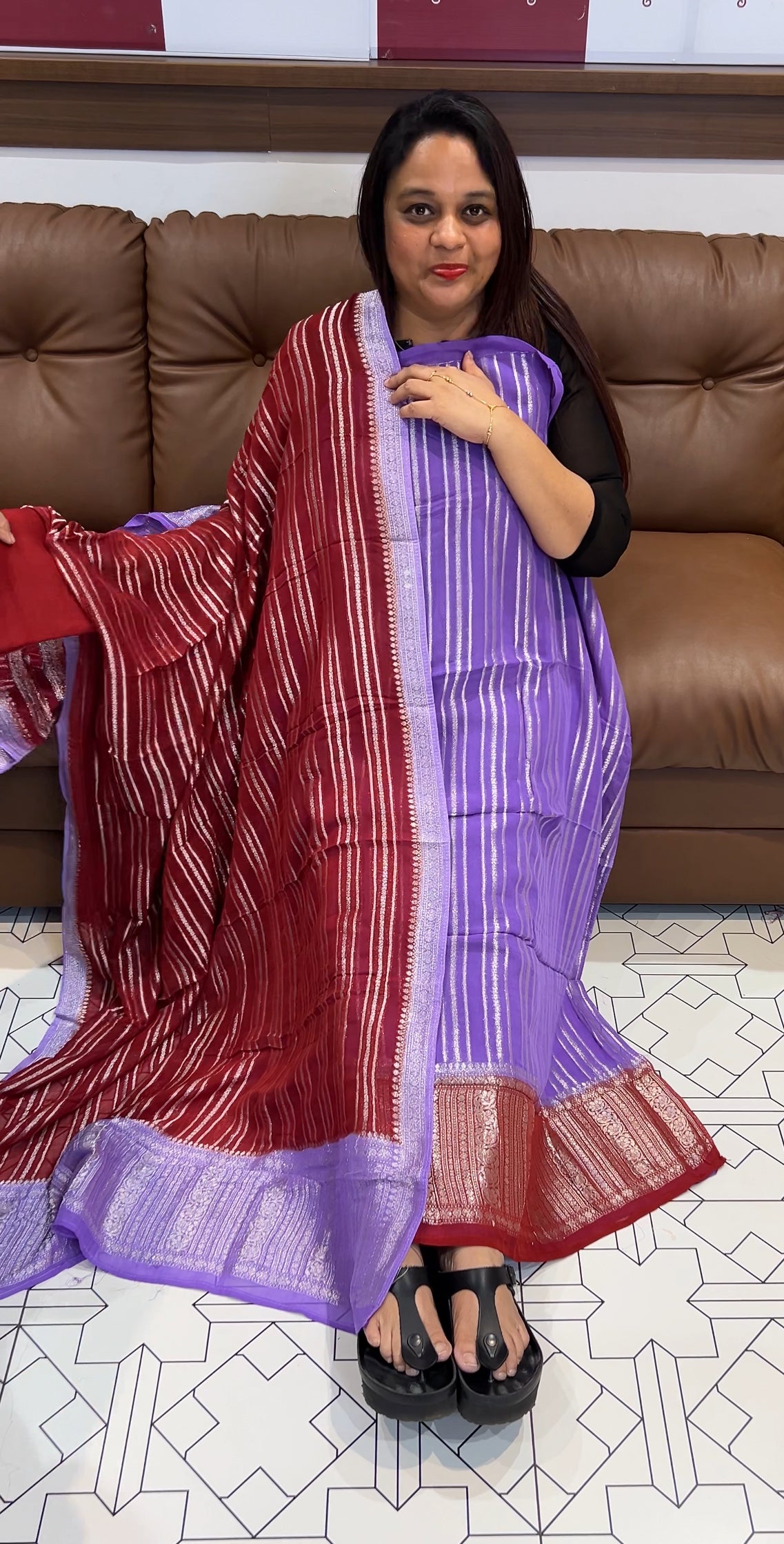 VISCOSE GEORGETTE UNSTITCHED SALWAR SUITS - IHA 9884