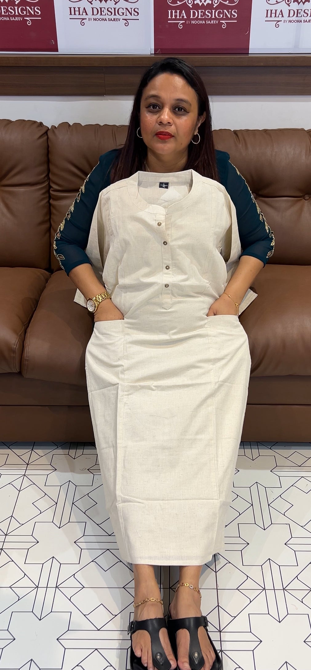 BUDGET BUY COTTON LINEN TOP - IHA 9768
