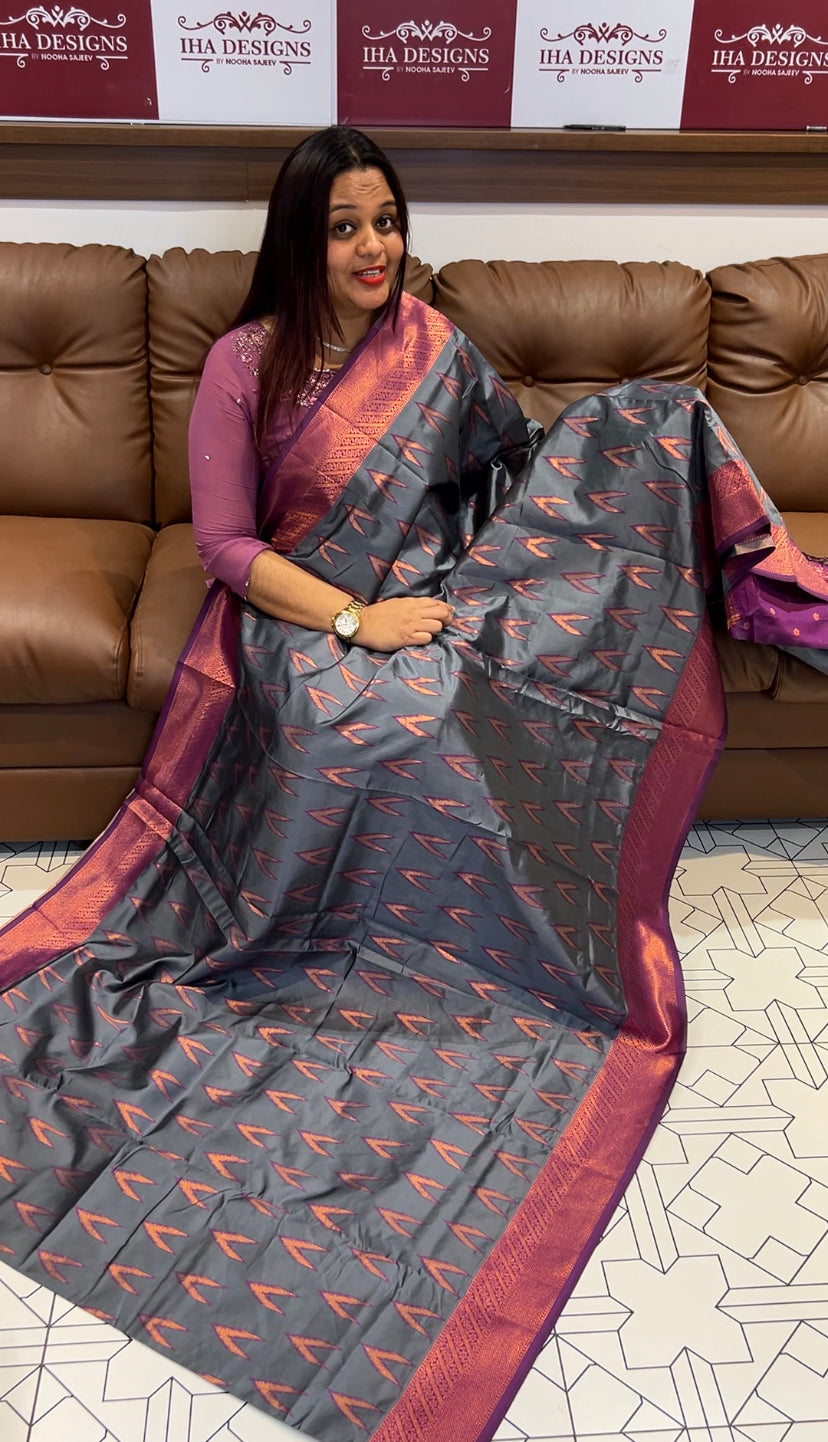 BUDGET BUY SEMI SILK SAREE - IHA 8140