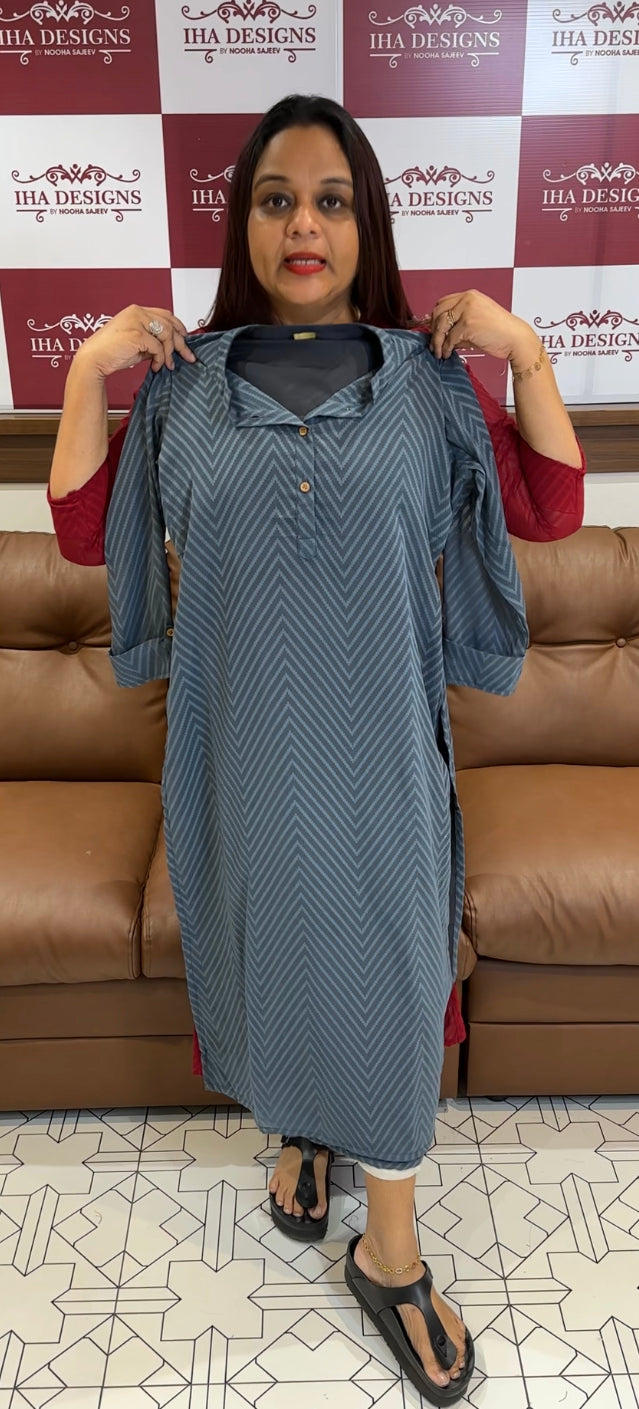 IHA'S IN-HOUSE CASUAL WEAR STRAIGHT TOPS - IHA 8394