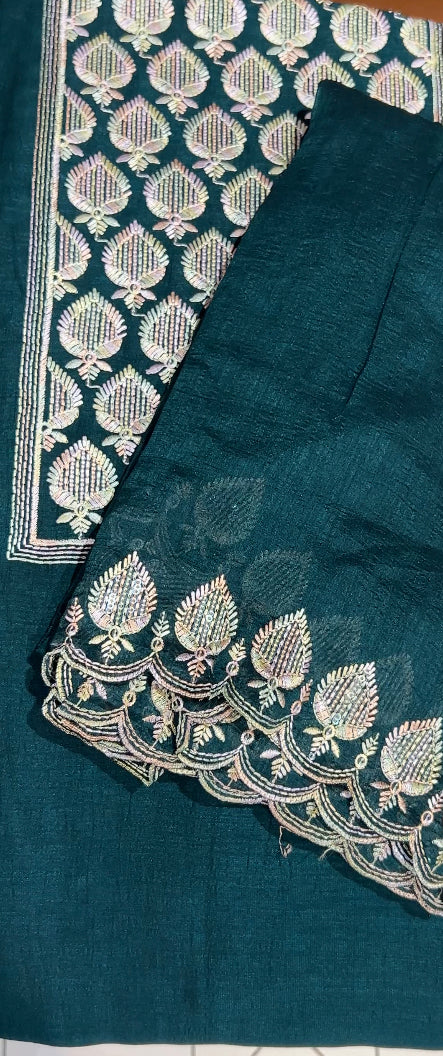 VICHITRA SILK UNSTITCHED SALWAR SUIT - IHA 8578