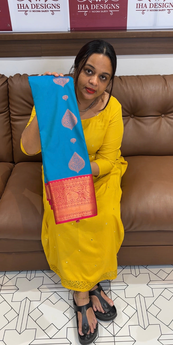 PURE MIX SILK SAREE - IHA 8583