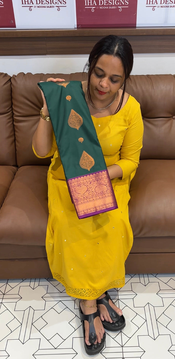 PURE MIX SILK SAREE - IHA 8583