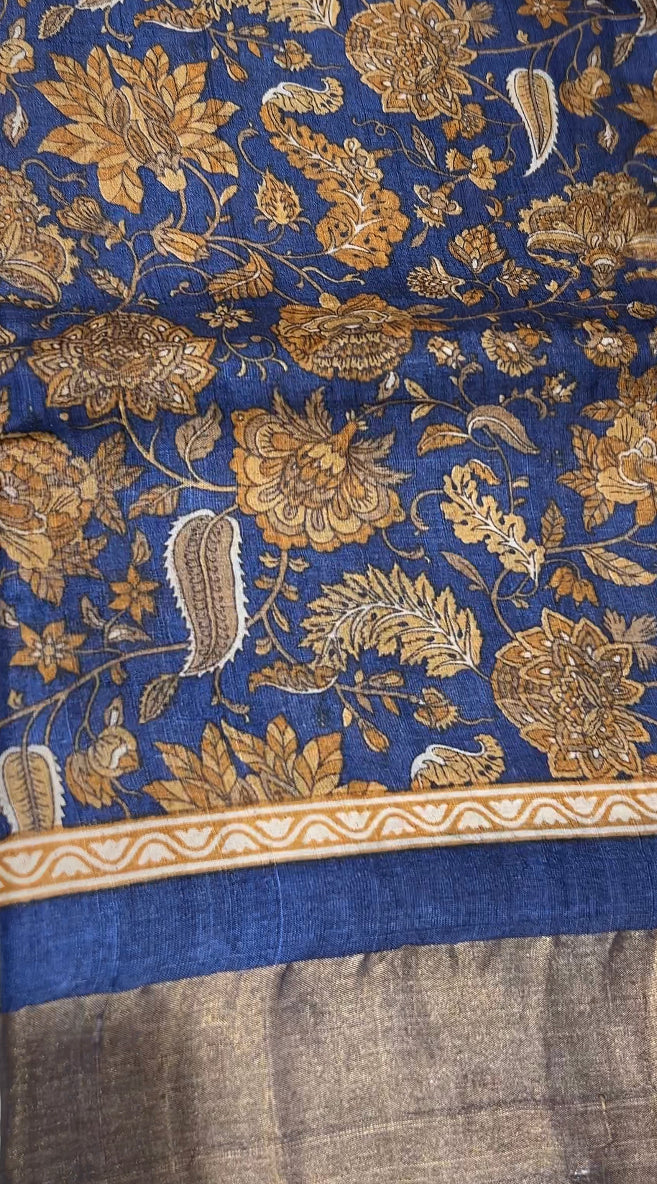 PRINTED TUSSUR SAREES - IHA 8328