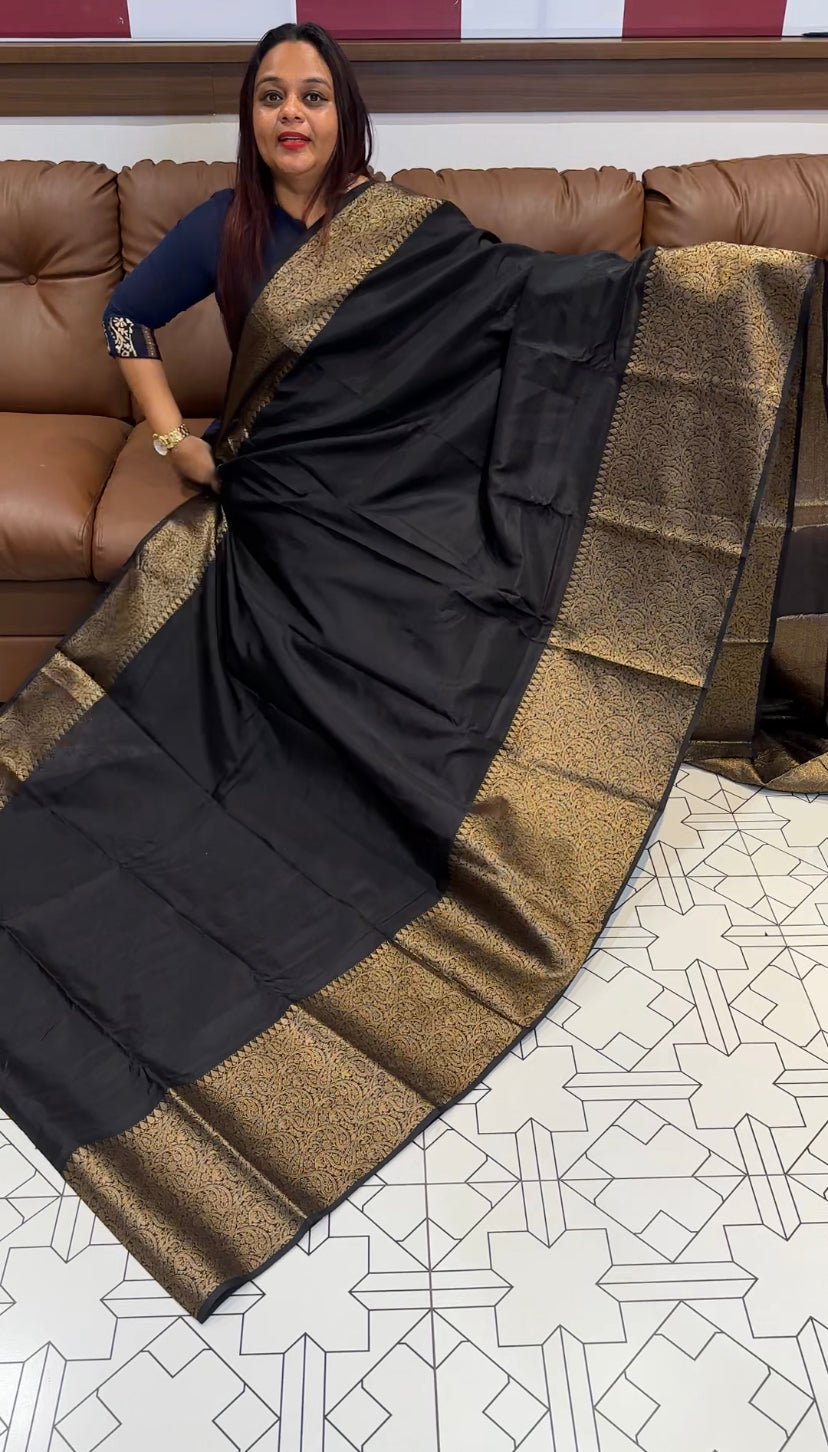 SEMI BANARASI SILK SAREES - IHA 8408