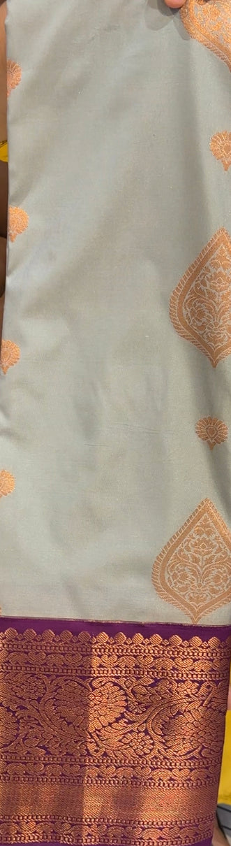 PURE MIX SILK SAREE - IHA 8583