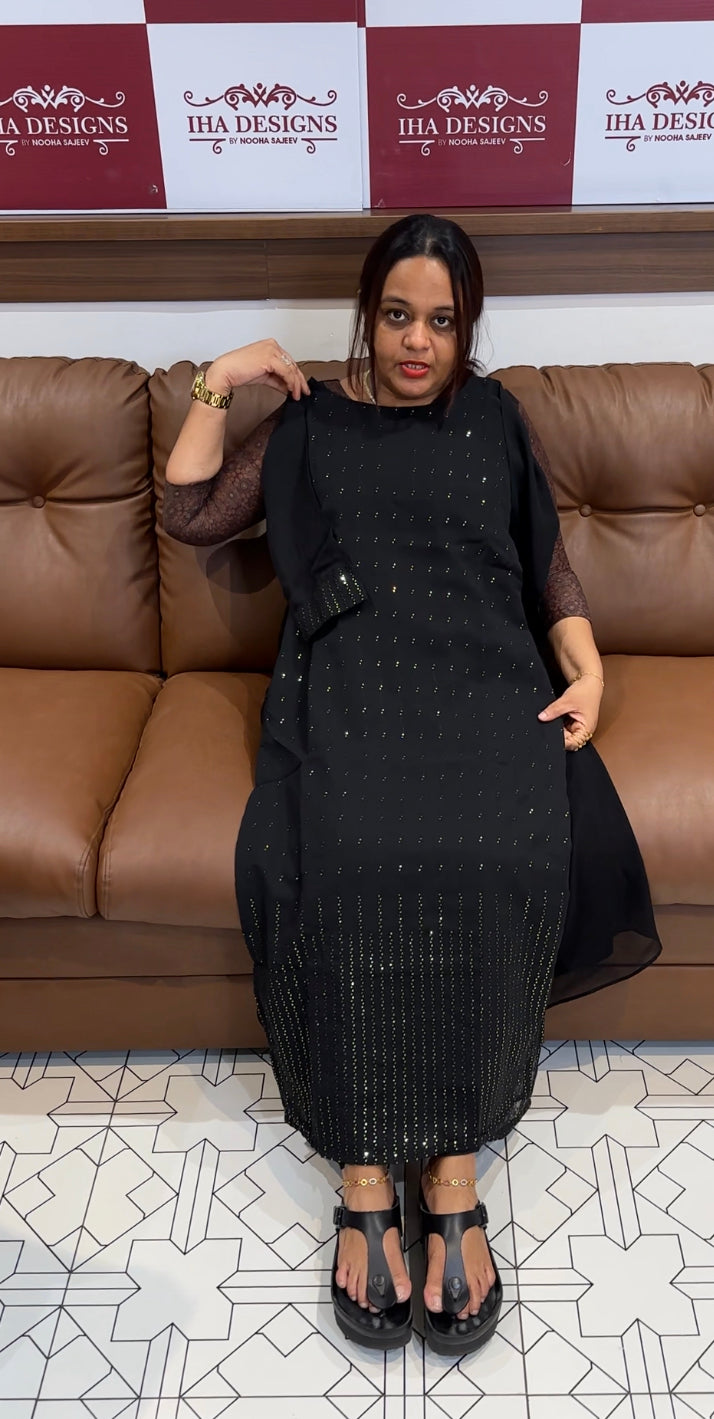 FAUX GEORGETTE KURTIS - IHA 8611