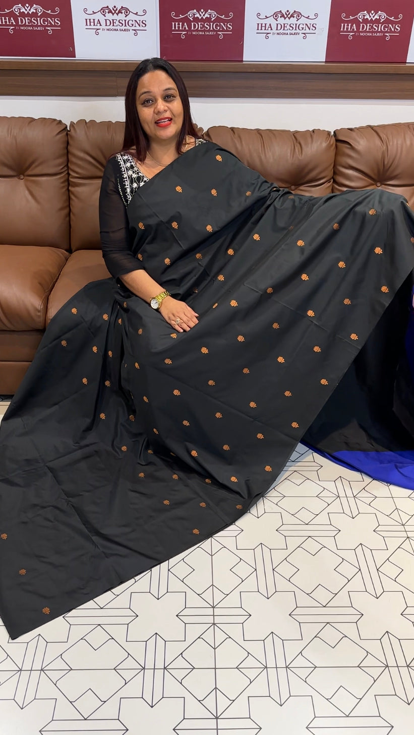 BUDGET BUY SEMI SILK SAREES - IHA 8439