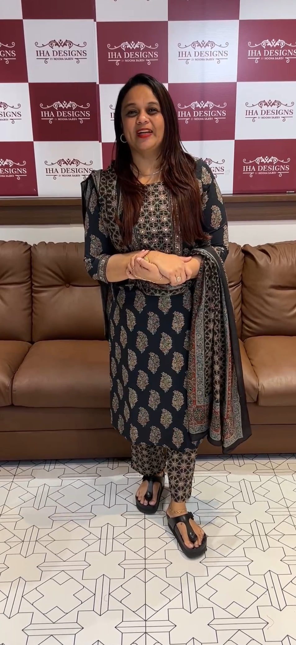 BUDGET BUY PRINTED COTTON TOP , BOTTOM AND DUPATTA - IHA 9759