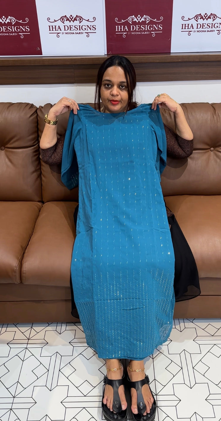 FAUX GEORGETTE KURTIS - IHA 8611
