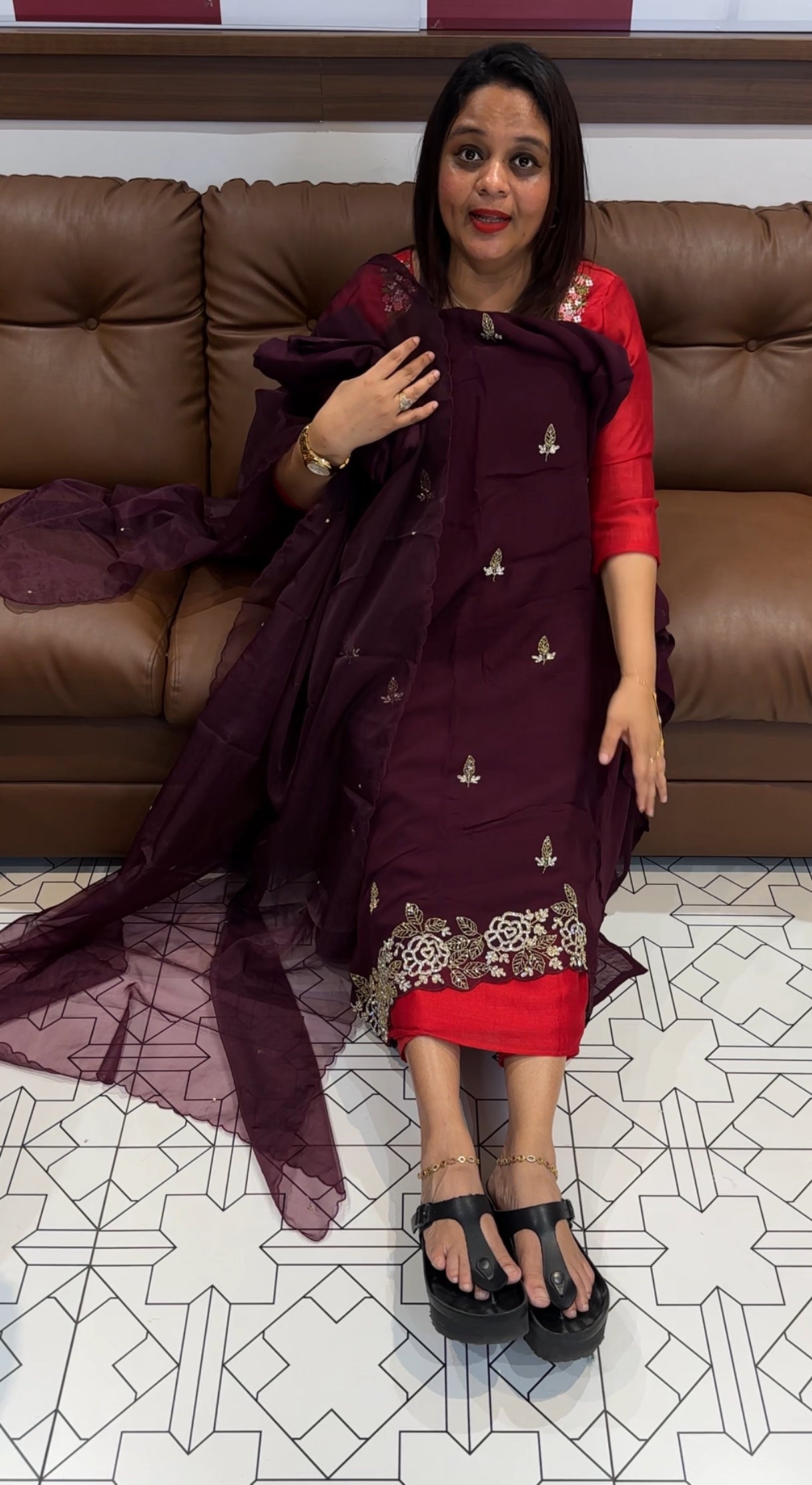 VISCOSE GEORGETTE UNSTITCHED SALWAR SUITS - IHA 9661