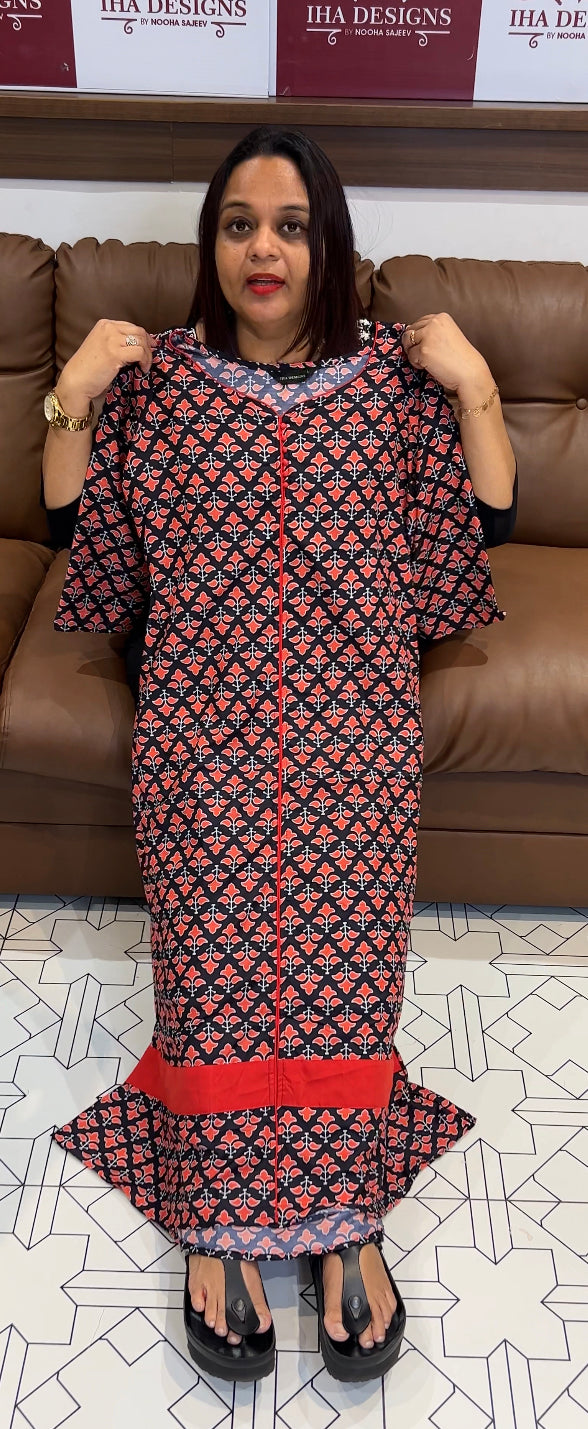 IHA'S IN-HOUSE PRINTED COTTON TOP - IHA 8472