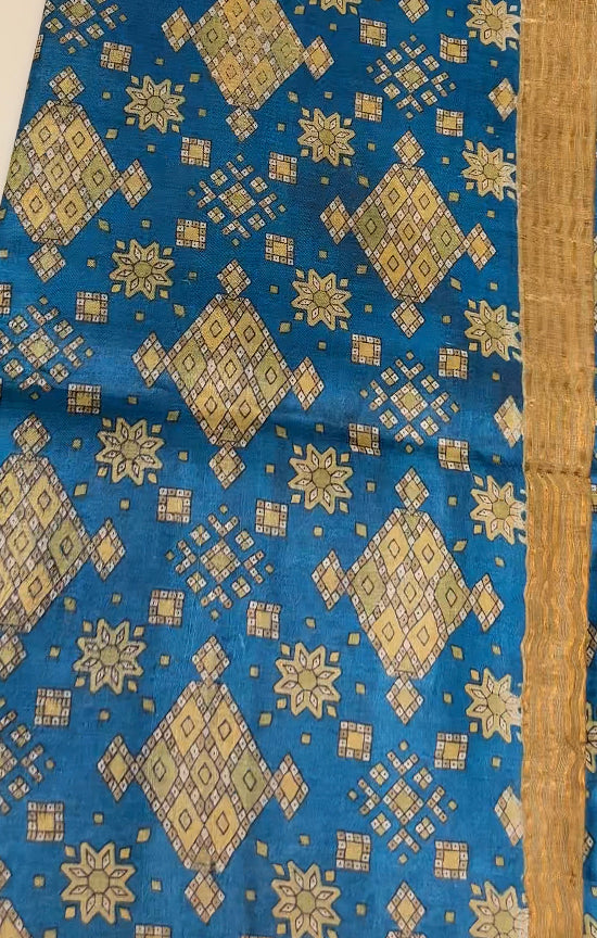 PRINTED TUSSUR SAREES - IHA 8328